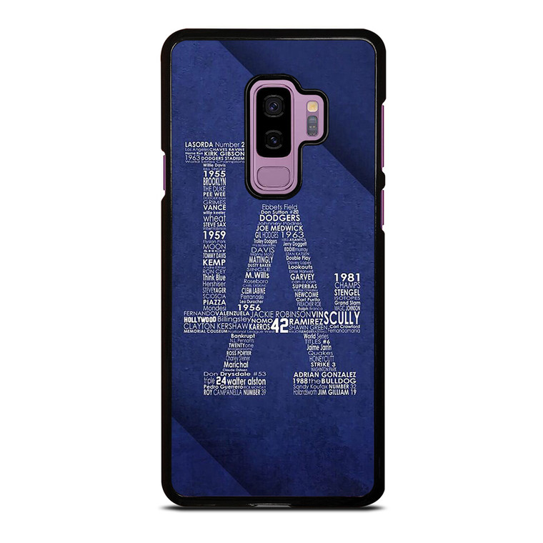 LA DODGERS LOS ANGELES LOGO BASEBALL TEAM TYPOGRAPHY Samsung Galaxy S9 Plus Case Cover
