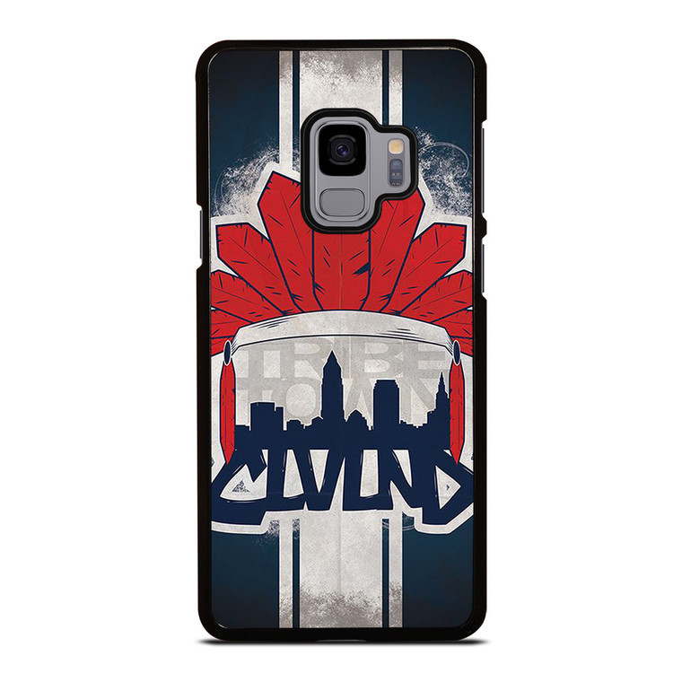 CLEVELAND INDIANS LOGO BASEBALL TEAM TRIBE TOWN Samsung Galaxy S9 Case Cover
