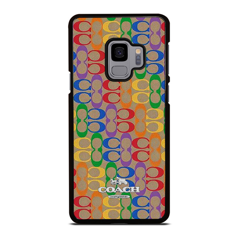 COACH NEW YORK RAINBOW PATTERN ICON Samsung Galaxy S9 Case Cover