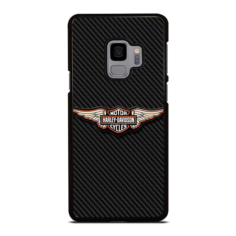 HARLEY DAVIDSON LOGO MOTORCYCLES COMPANY CARBON Samsung Galaxy S9 Case Cover