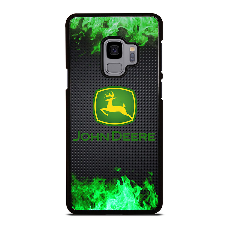 JOHN DEERE TRACTOR LOGO GREEN FIRE Samsung Galaxy S9 Case Cover