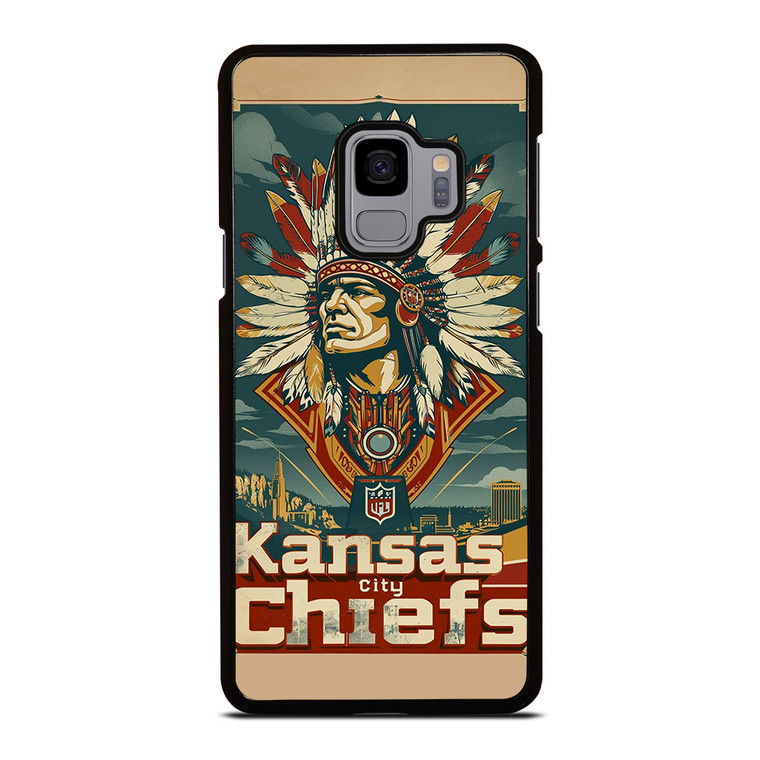 KANSAS CITY CHIEF NFL FOOTBALL ICON INDIAN Samsung Galaxy S9 Case Cover