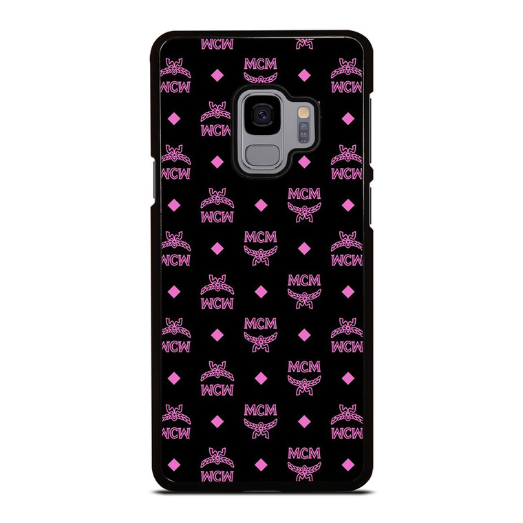MCM WORLD LOGO BLACK PINK ICON Samsung Galaxy S9 Case Cover