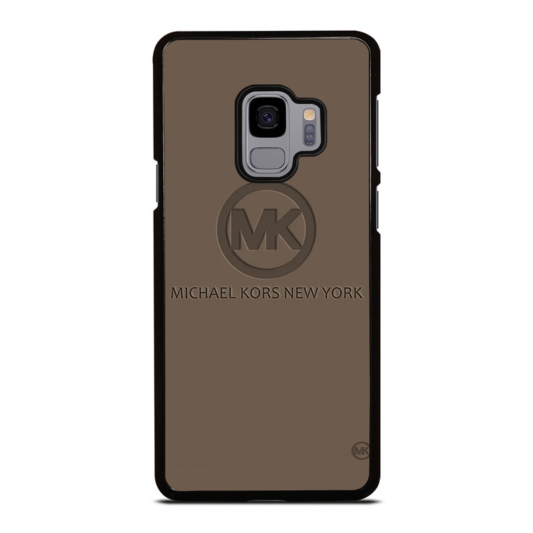 MICHAEL KORS NEW YORK LOGO BROWN Samsung Galaxy S9 Case Cover