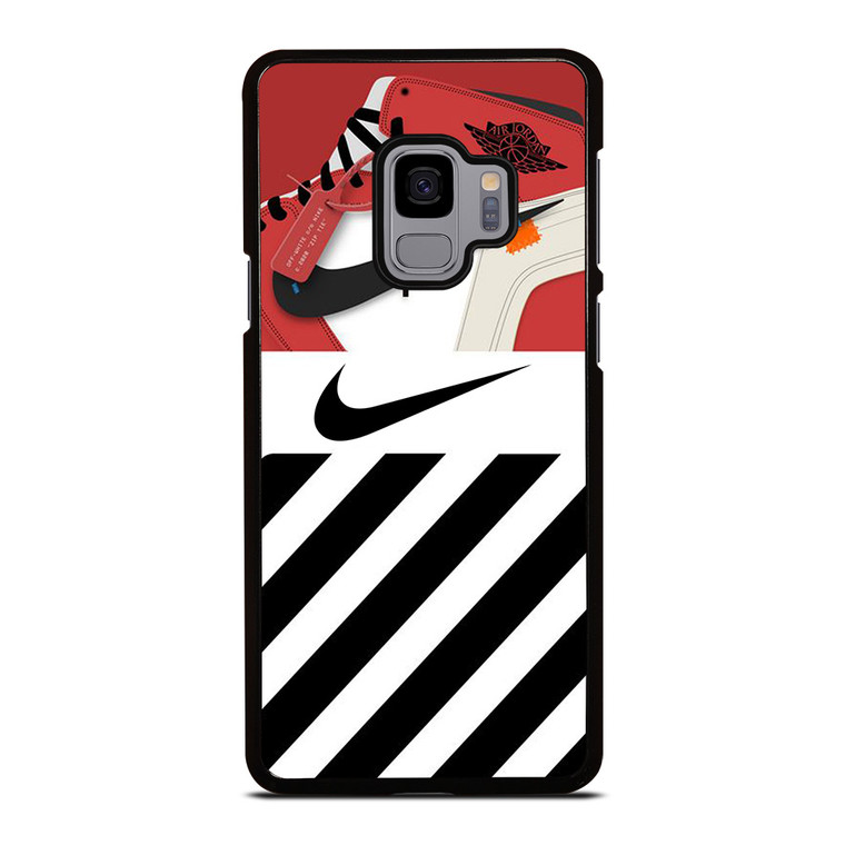 NIKE AIR JORDAN SHOES OFF WHITE LOGO Samsung Galaxy S9 Case Cover