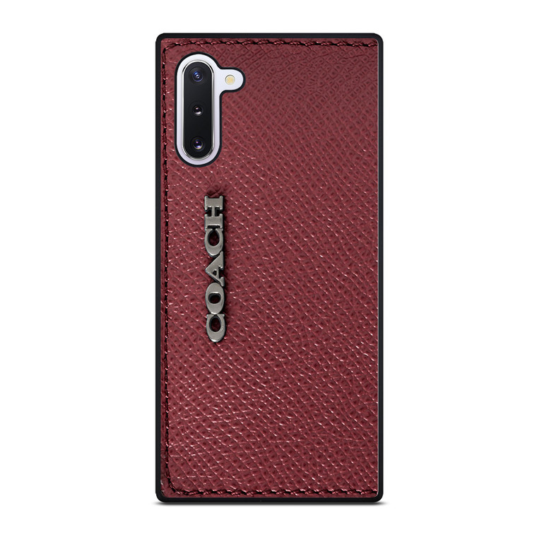 COACH NEW YORK LOGO ON RED WALLET Samsung Galaxy Note 10 Case Cover