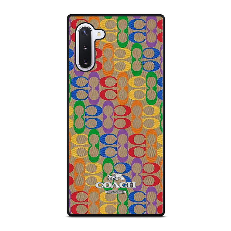 COACH NEW YORK RAINBOW PATTERN ICON Samsung Galaxy Note 10 Case Cover