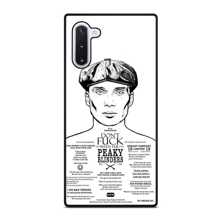 DONT FUCK WITH PEAKY BLINDERS Samsung Galaxy Note 10 Case Cover