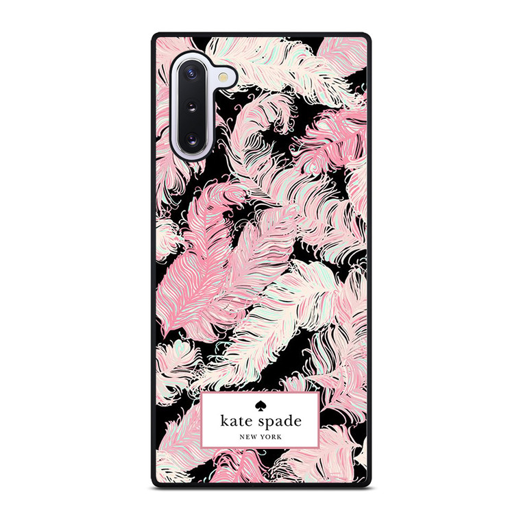 KATE SPADE NEW YORK LOGO PINK FEATHERS Samsung Galaxy Note 10 Case Cover