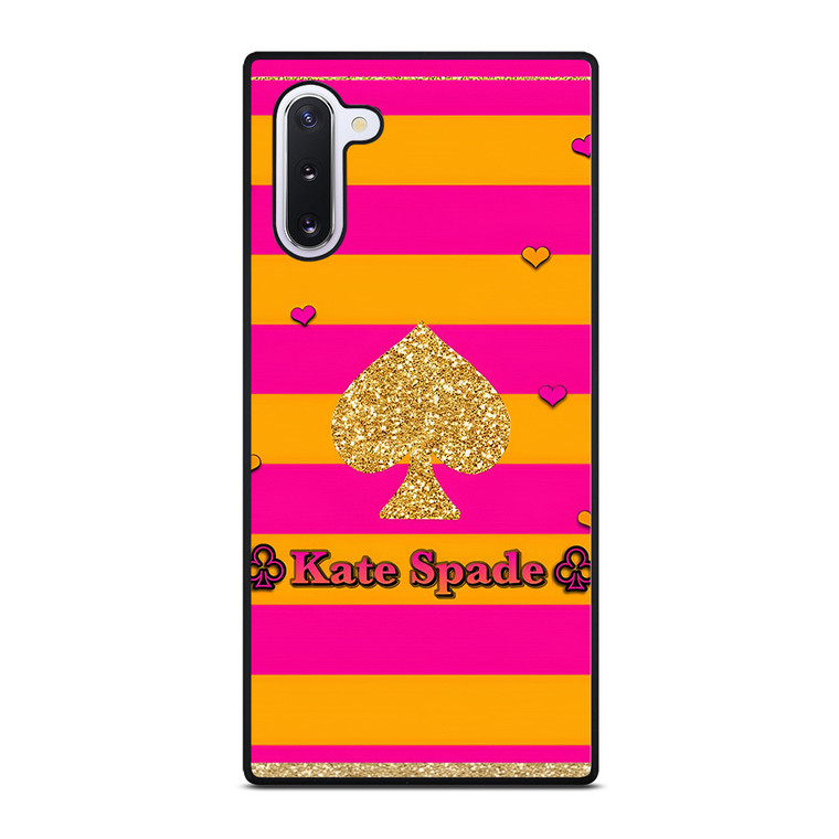 KATE SPADE NEW YORK YELLOW PINK STRIPES ICON Samsung Galaxy Note 10 Case Cover