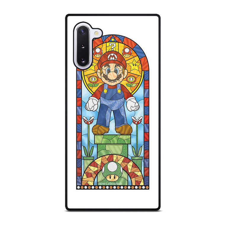 MARIO BROSS NINTENDO GLASS ART Samsung Galaxy Note 10 Case Cover