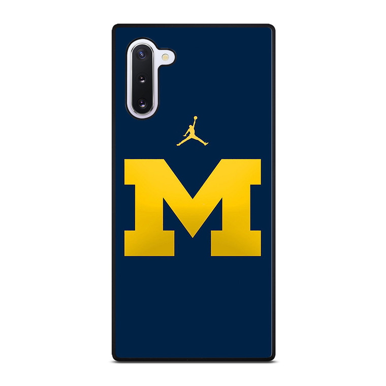 MICHIGAN WOLVERINES AIR JORDAN LOGO FOOTBALL Samsung Galaxy Note 10 Case Cover