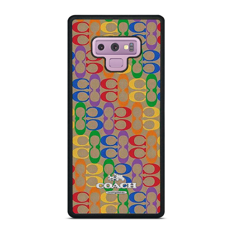 COACH NEW YORK RAINBOW PATTERN ICON Samsung Galaxy Note 9 Case Cover