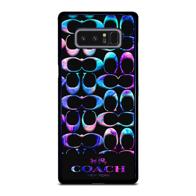 COACH NEW YORK COLORFULL MARBLE PATTERN Samsung Galaxy Note 8 Case Cover