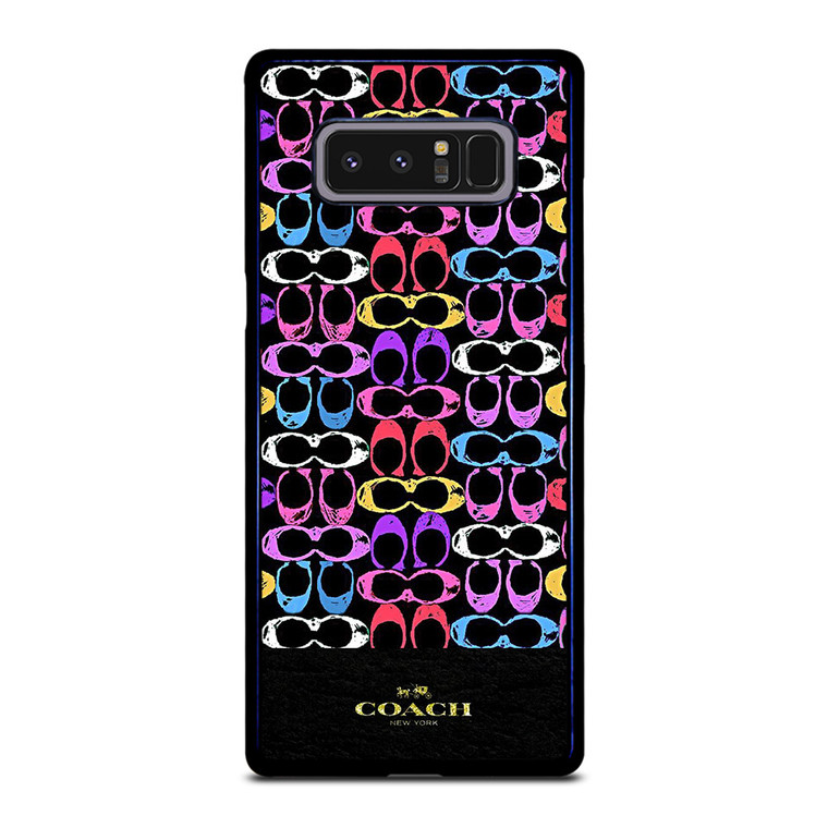 COACH NEW YORK COLORFULL PATTERN EMBLEM Samsung Galaxy Note 8 Case Cover