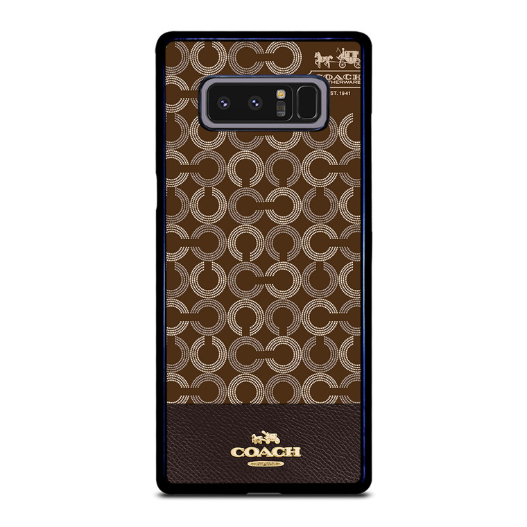 COACH NEW YORK LOGO BRWON EMBLEM Samsung Galaxy Note 8 Case Cover