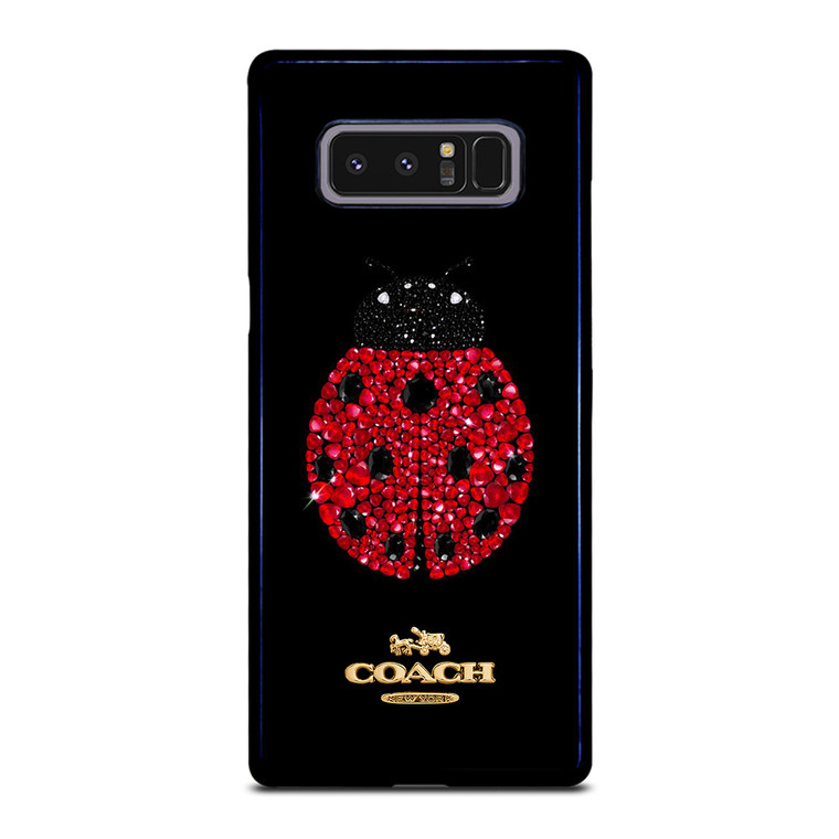 COACH NEW YORK LOGO DIAMOND LADYBUG Samsung Galaxy Note 8 Case Cover