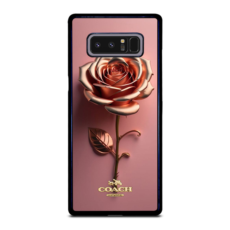 COACH NEW YORK LOGO GOLDEN ROSE Samsung Galaxy Note 8 Case Cover