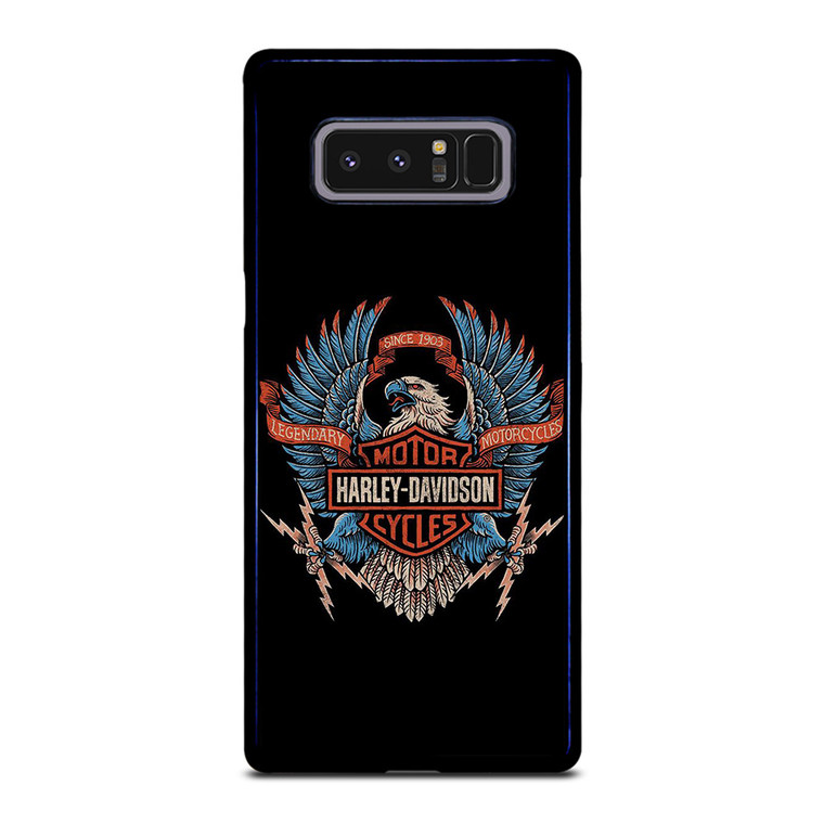 HARLEY DAVIDSON LEGENDARY MOTORCYCLES LOGO EAGLE Samsung Galaxy Note 8 Case Cover