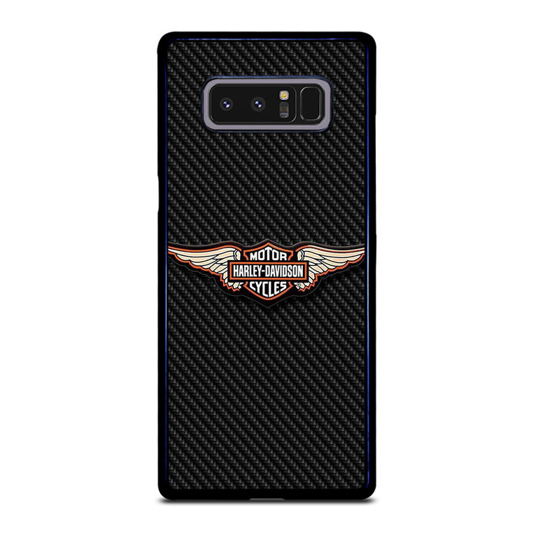 HARLEY DAVIDSON LOGO MOTORCYCLES COMPANY CARBON Samsung Galaxy Note 8 Case Cover