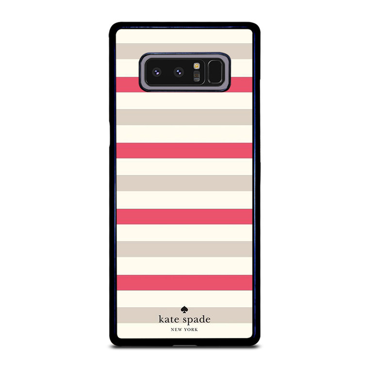 KATE SPADE NEW YORK STRIPES RED WHITE Samsung Galaxy Note 8 Case Cover