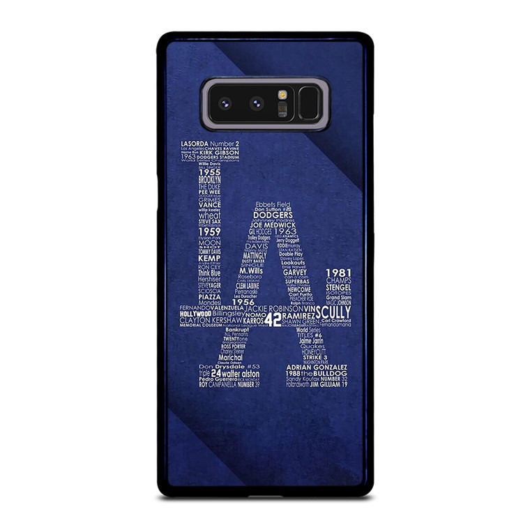 LA DODGERS LOS ANGELES LOGO BASEBALL TEAM TYPOGRAPHY Samsung Galaxy Note 8 Case Cover