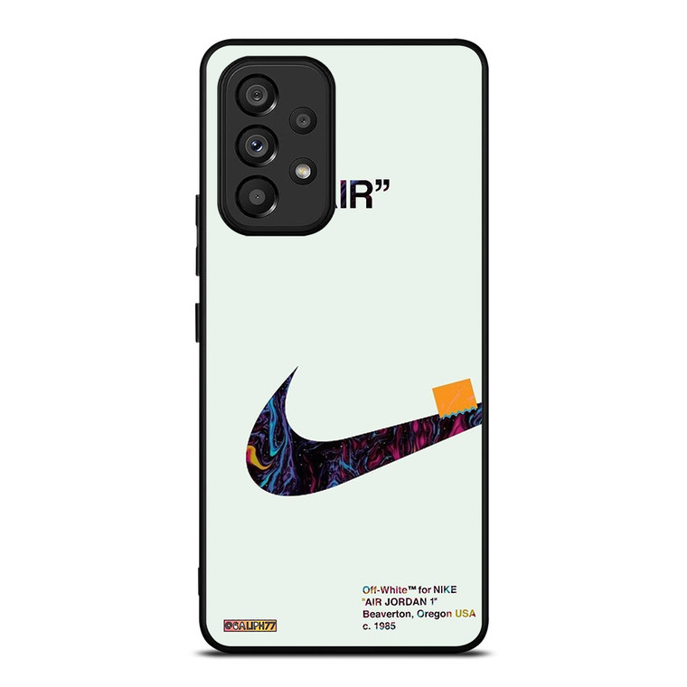 OFF WHITE FOR NIKE AIR JORDAN LOGO Samsung Galaxy A53 Case Cover