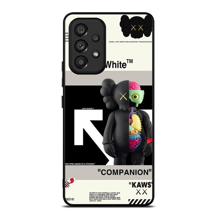 OFF WHITE KAWS COMPANION Samsung Galaxy A53 Case Cover