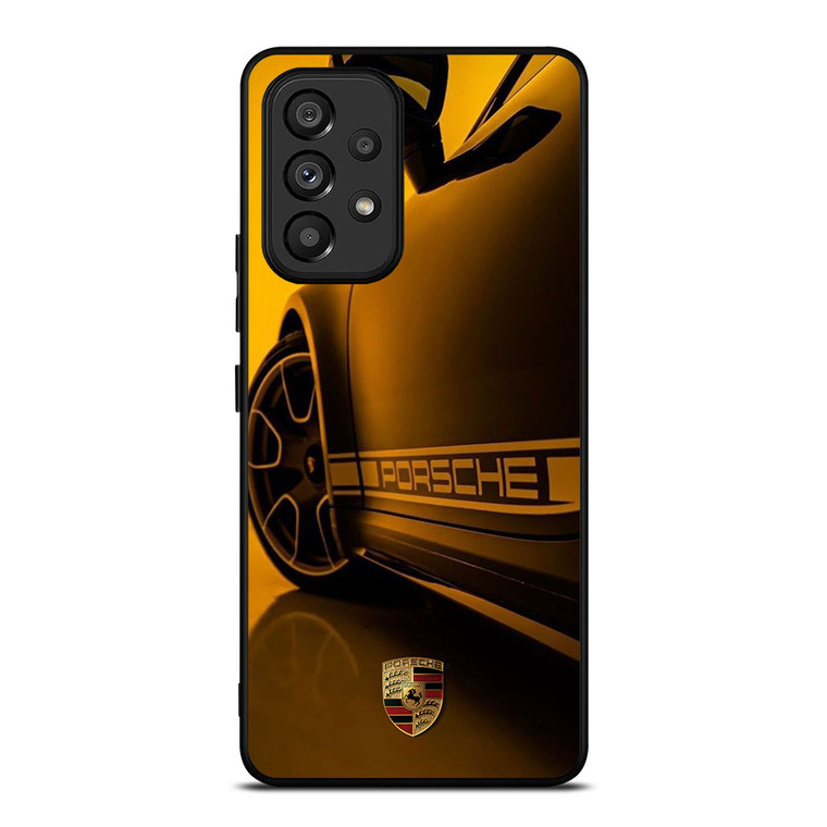 PORSCHE LOGO CAR YELOOW Samsung Galaxy A53 Case Cover