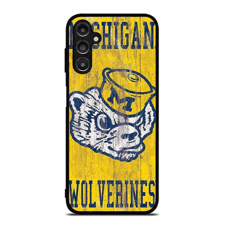 MICHIGAN WOLVERINES FOOTBALL UNIVERSITY ICON Samsung Galaxy A14 Case Cover