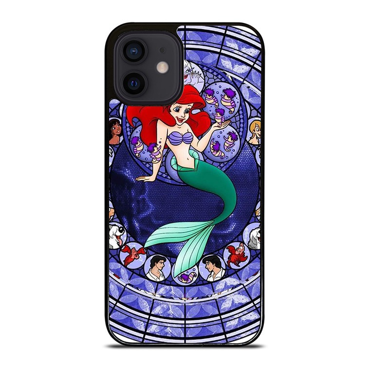 ARIEL THE LITTLE MERMAID ART GLASSES iPhone 12 Mini Case Cover