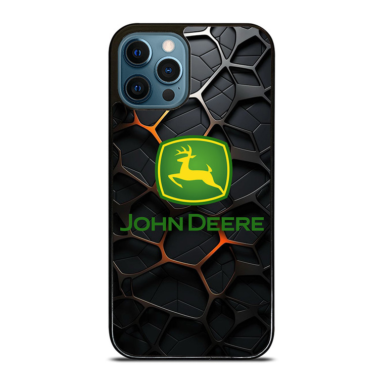 JOHN DEERE TRACTOR LOGO STEEL EMBLEM iPhone 12 Pro Max Case Cover