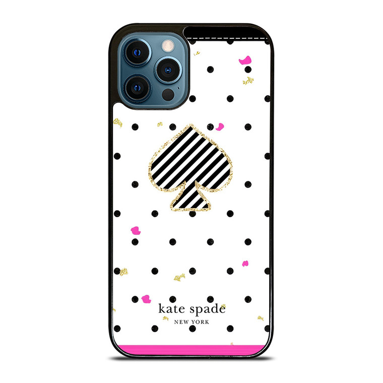 KATE SPADE NEW YORK LOGO POLKADOTS ICON iPhone 12 Pro Max Case Cover