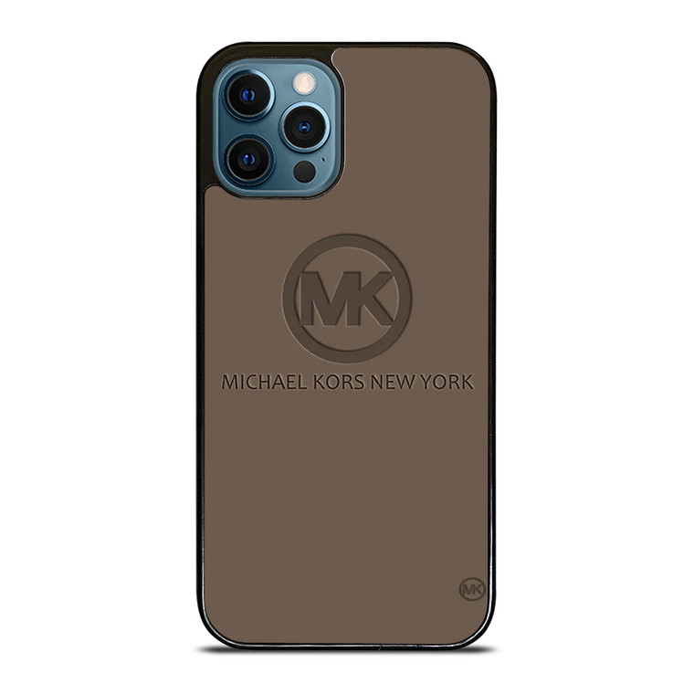 MICHAEL KORS NEW YORK LOGO BROWN iPhone 12 Pro Max Case Cover