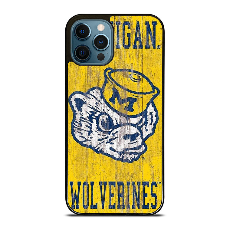 MICHIGAN WOLVERINES FOOTBALL UNIVERSITY ICON iPhone 12 Pro Max Case Cover