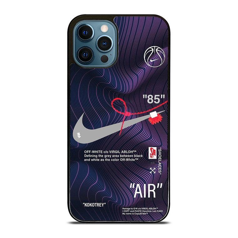 NIKE AIR JORDAN OFF WHITE PURPLE iPhone 12 Pro Max Case Cover