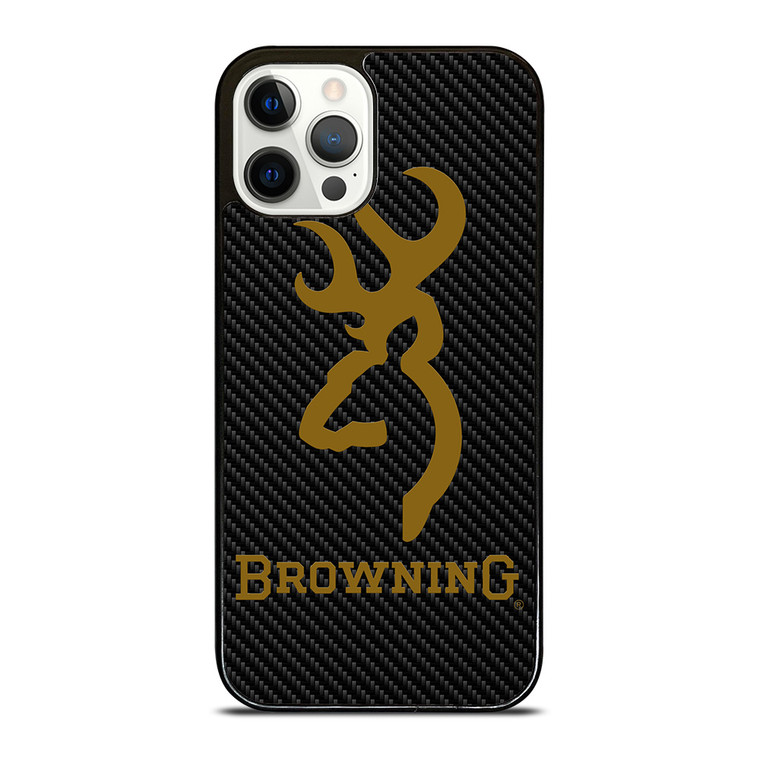 BROWNING LOGO CARBON iPhone 12 Pro Case Cover