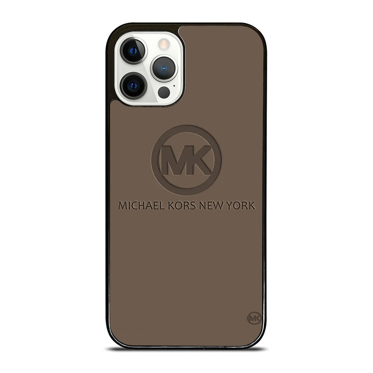 MICHAEL KORS NEW YORK LOGO BROWN iPhone 12 Pro Case Cover