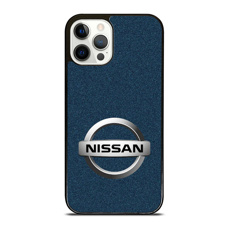 NISSAN CAR LOGO DENIM iPhone 12 Pro Case Cover
