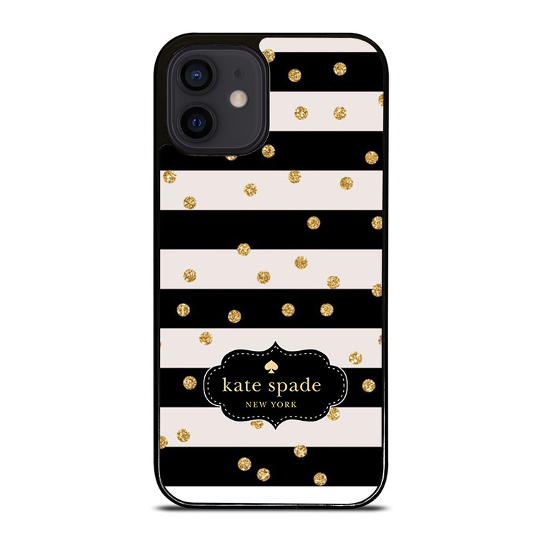 KATE SPADE NEW YORK STRIP POLKADOTS iPhone 12 Mini Case Cover