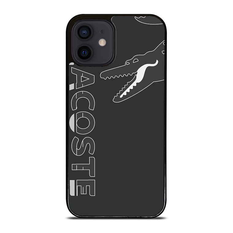 LACOSTE CROC LOGO GRAY ICON iPhone 12 Mini Case Cover