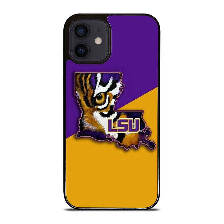 LSU TIGERS LOGO LOUSIANA STATE UNIVERSITY BASKETBALL iPhone 12 Mini Case Cover