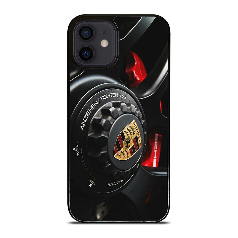 PORSCHE LOGO CAR ON RIM iPhone 12 Mini Case Cover