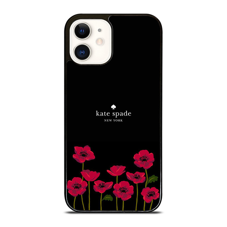 KATE SPADE NEW YORK LOGO ROSES iPhone 12 Case Cover