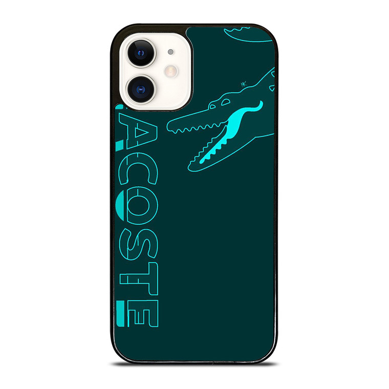 LACOSTE CROC LOGO GREEN iPhone 12 Case Cover