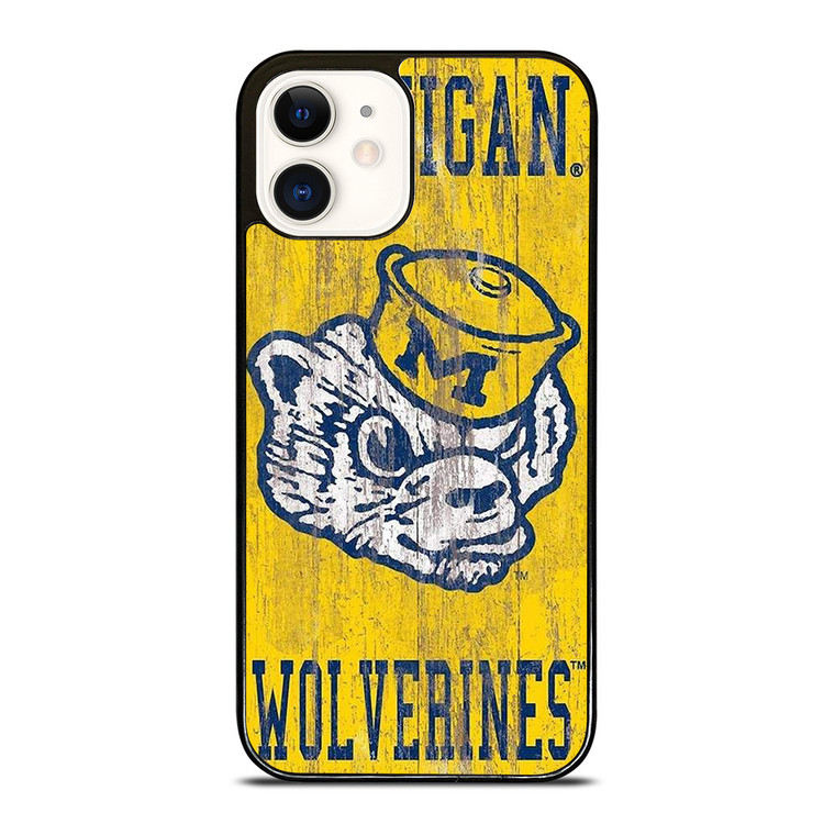 MICHIGAN WOLVERINES FOOTBALL UNIVERSITY ICON iPhone 12 Case Cover