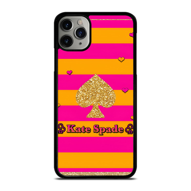 KATE SPADE NEW YORK YELLOW PINK STRIPES ICON iPhone 11 Pro Max Case Cover