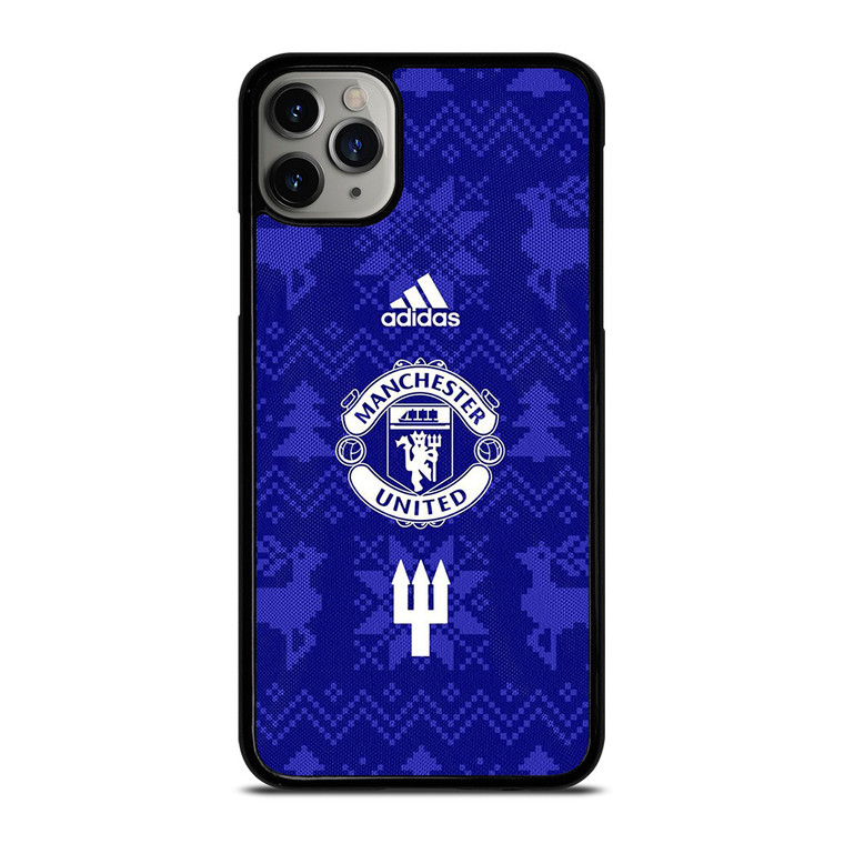 MANCHESTER UNITED FC LOGO FOOTBALL BLUE ICON iPhone 11 Pro Max Case Cover