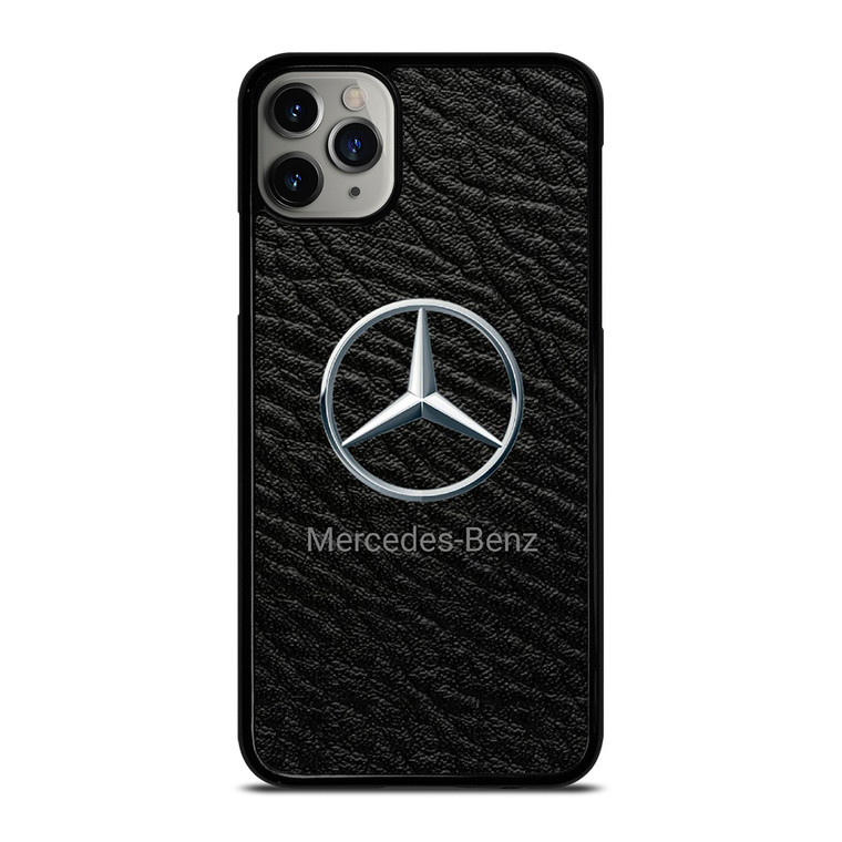 MERCEDES BENZ LOGO ON LEATHER iPhone 11 Pro Max Case Cover