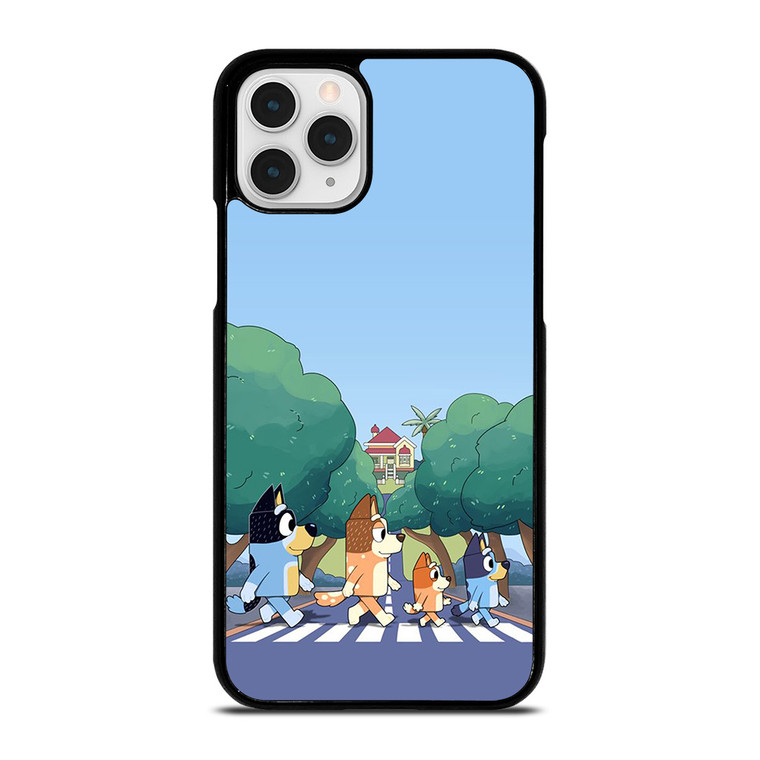HEELERS FAMILY BLUEY CARTOON ABBEY ROAD iPhone 11 Pro Case Cover